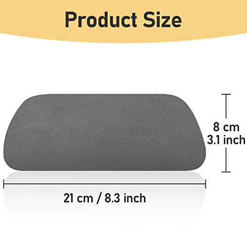 Refrigerator Drip Tray 2 Pack: Refrigerator Drip Catcher for Fridge Water Dispenser, Super Absorbent Diatomite Fridge Water Drip Tray for Whirlpool, GE, Samsung Fridge Accessories (Gray, Rectangular)