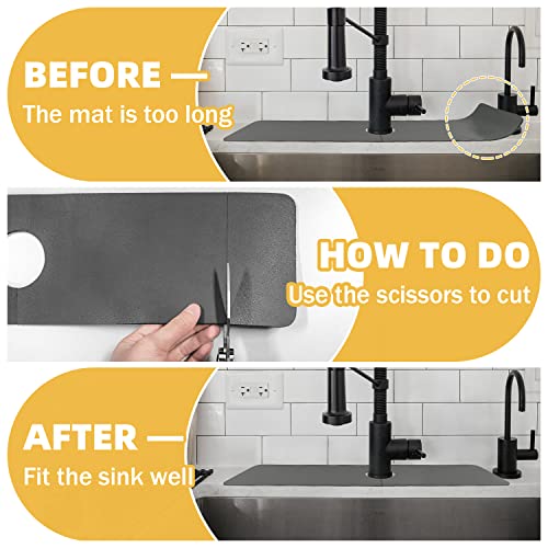 Sinkmat for Kitchen Faucet, Super Absorbent Fast Drying Kitchen
